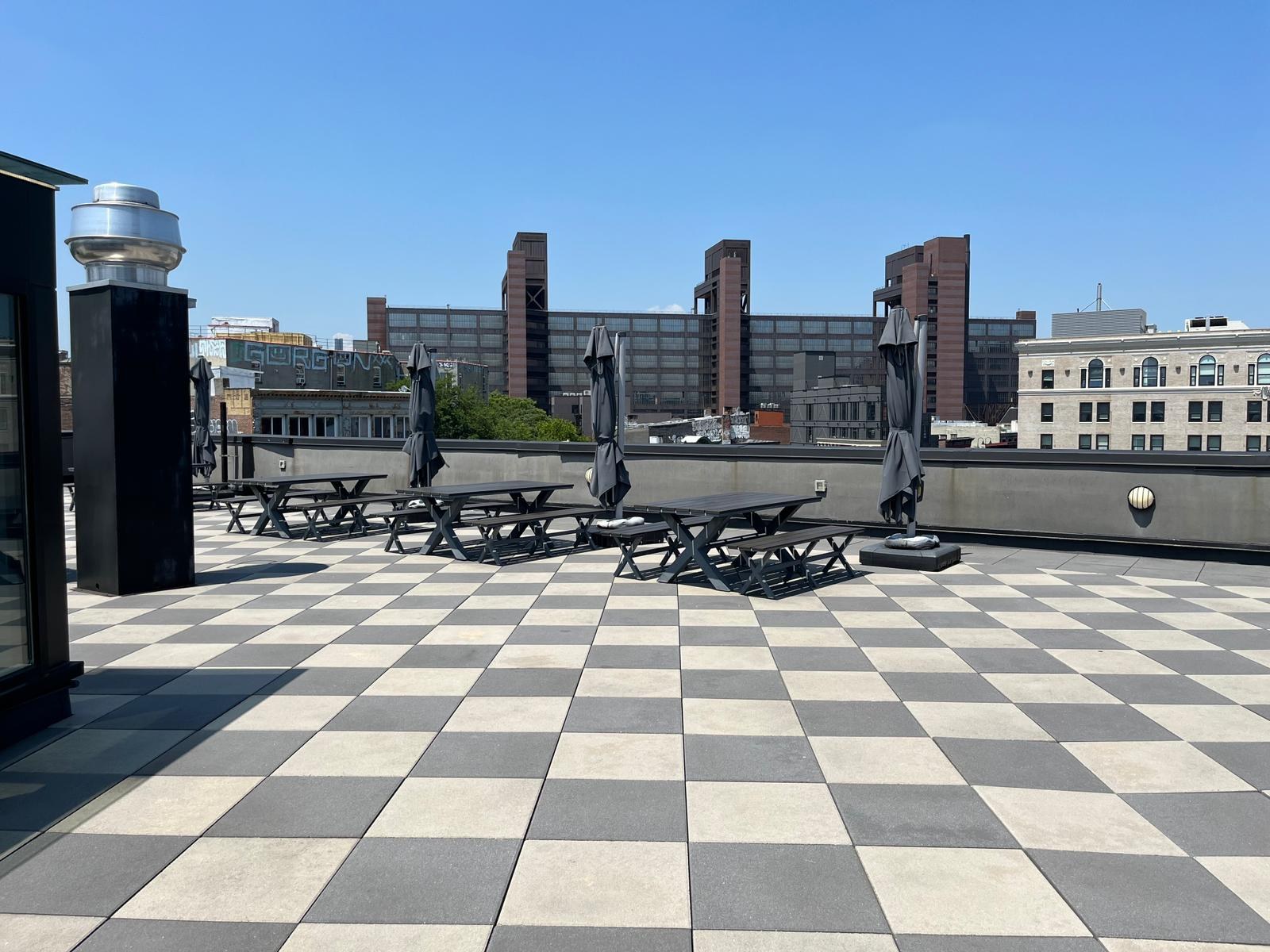 Rooftop terrace photography from the site
